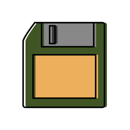 diskette icon over white background vector illustrationのイラスト素材