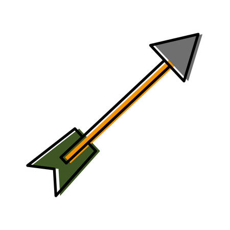 arrow icon over white background vector illustrationのイラスト素材