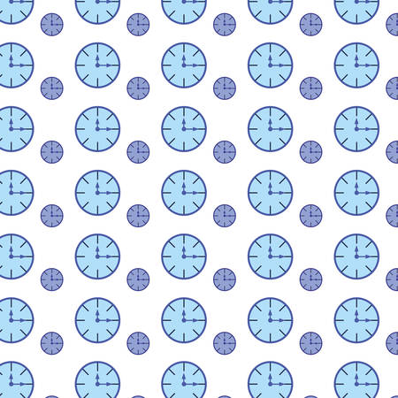 Clock time wallpaper over white background vector illustrationのイラスト素材