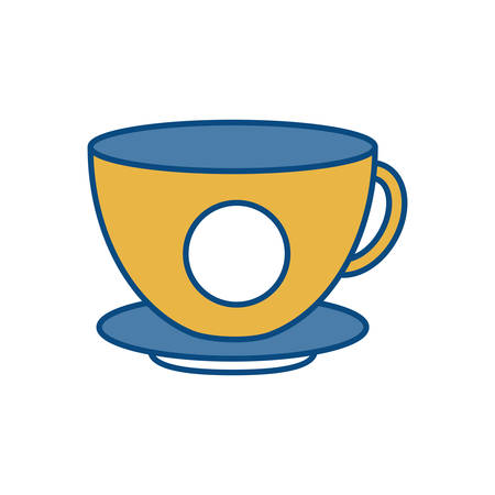 coffee mug icon over white background vector illustrationのイラスト素材