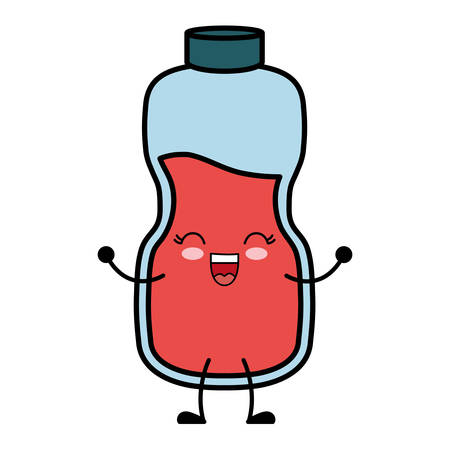 Juice bottle icon over white background vector illustrationのイラスト素材