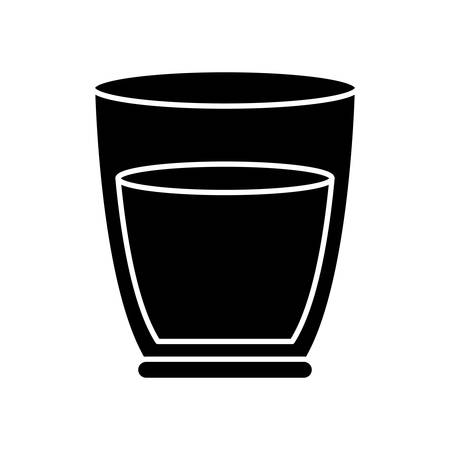 Juice glass icon over white background vector illustration.のイラスト素材
