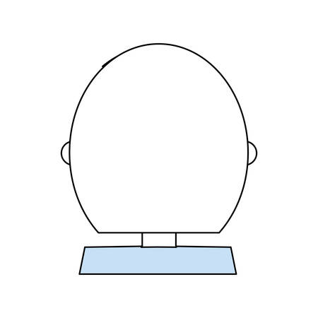 Woman back cartoon icon vector illustration graphic designのイラスト素材