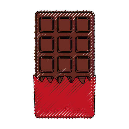 Sweet chocolate bar icon vector illustration graphic designのイラスト素材