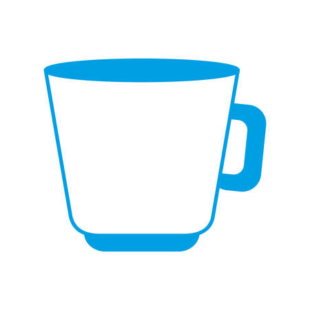 coffee mug icon over white background vector illustrationのイラスト素材