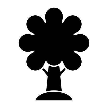 tree icon over white background vector illustrationのイラスト素材