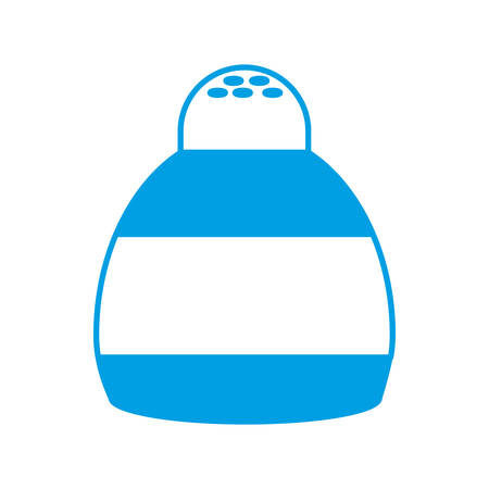 Salt bottle icon over white background vector illustrationのイラスト素材
