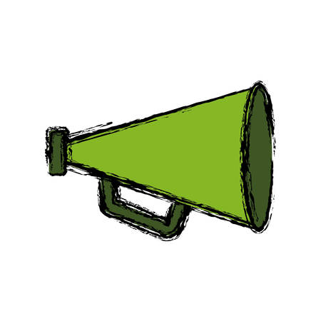megaphone icon over white background vector illustrationのイラスト素材