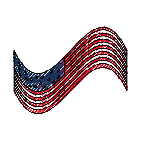 United states flag icon vector illustration graphic designのイラスト素材