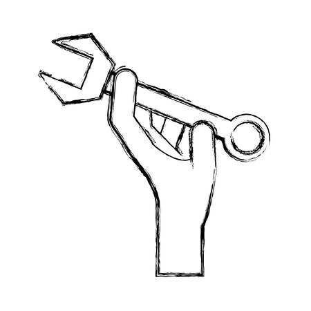 Hand with tool icon vector illustration graphic designのイラスト素材