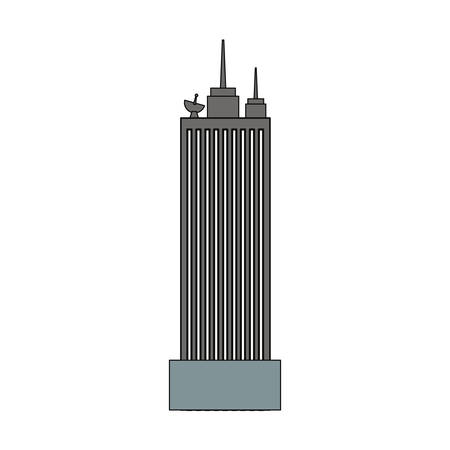 Urban tower building icon vector illustration graphic designのイラスト素材
