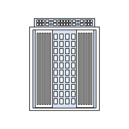 Urban tower building icon vector illustration graphic designのイラスト素材