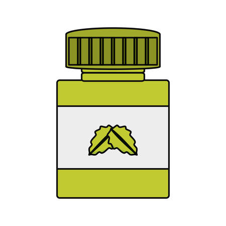 Natural medicine bottle icon vector illustration graphic designのイラスト素材