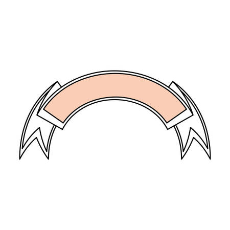 Ribbon banner isolated icon vector illustration graphic designのイラスト素材