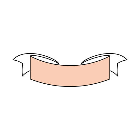 Ribbon banner isolated icon vector illustration graphic designのイラスト素材
