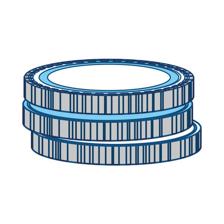 Coins piled up icon vector illustration graphic designのイラスト素材