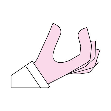 Human hand symbol icon vector illustration graphic designのイラスト素材