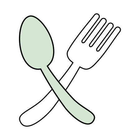 Restaurant cutlery symbol icon vector illustration graphic designのイラスト素材