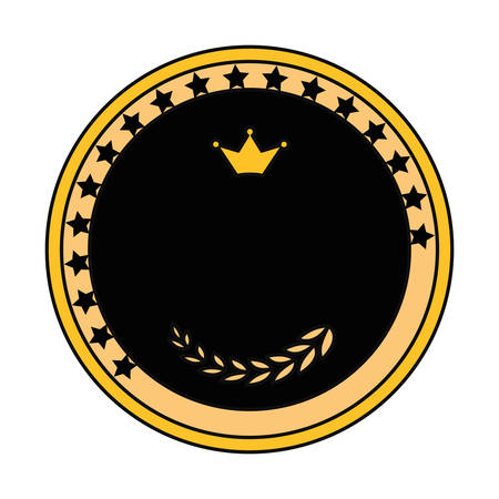Crown emblem symbol icon vector illustration graphic designのイラスト素材