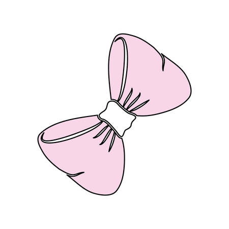 Decorative bow isolated icon vector illustration graphic designのイラスト素材