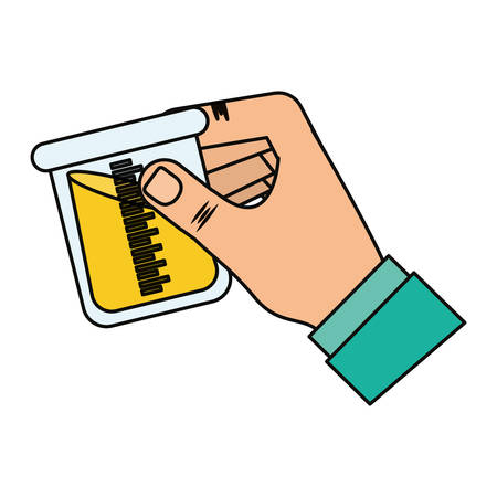 Flask for chemistry lab icon vector illustration graphic design.のイラスト素材