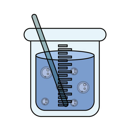 Flask for chemistry lab icon vector illustration graphic design.のイラスト素材