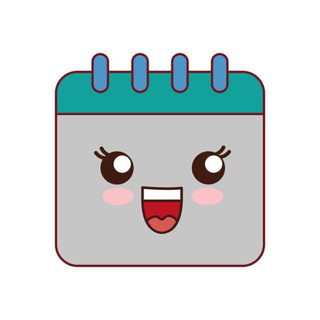 calendar icon over white background vector illustrationのイラスト素材