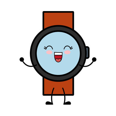 watch icon over white background vector illustrationのイラスト素材