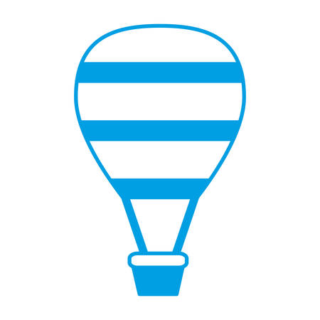 air balloon icon over white background vector illustrationのイラスト素材