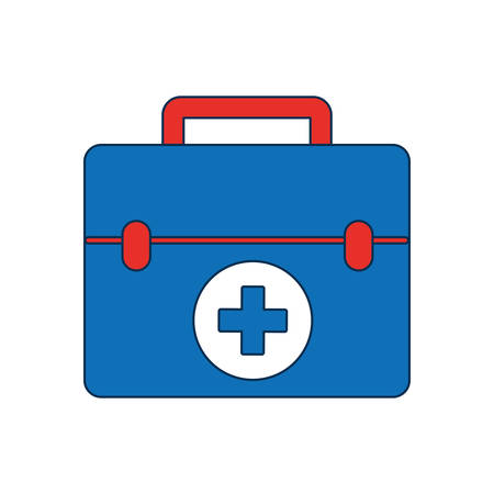 first aid kit icon over white background vector illustrationのイラスト素材