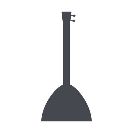 mandolin instrument icon over white background vector illustrationのイラスト素材