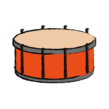 drum icon over white background vector illustrationのイラスト素材