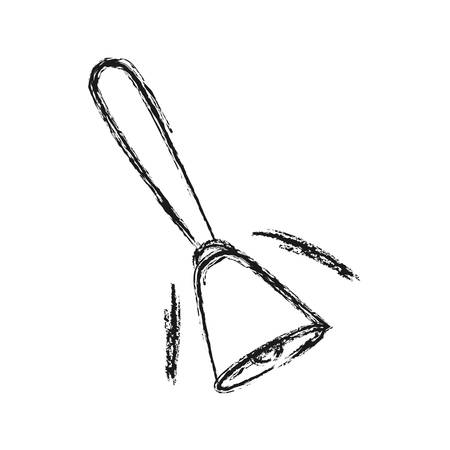 bell icon over white background vector illustrationのイラスト素材