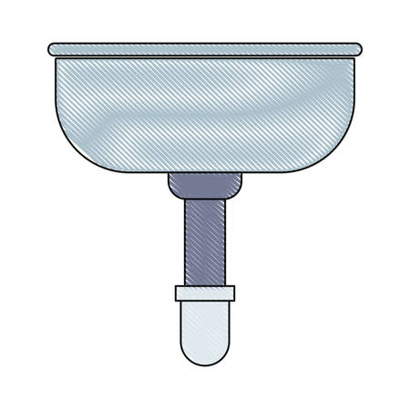 bath sink icon over white background vector illustrationのイラスト素材