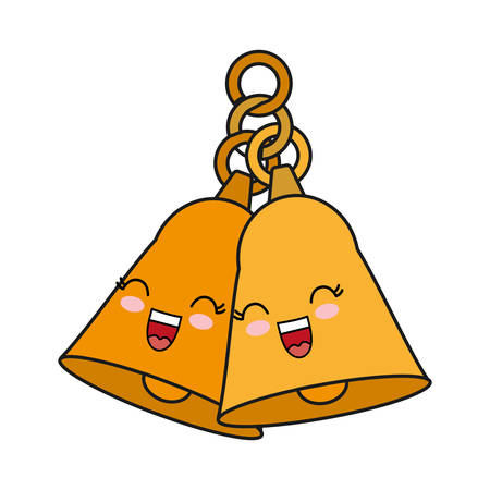 bell icon over white background vector illustrationのイラスト素材