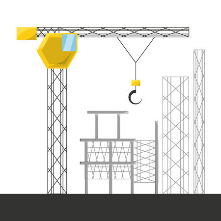 flat under construction concept vector illustration designのイラスト素材