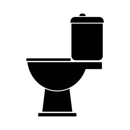 toilet icon over white background vector illustrationのイラスト素材