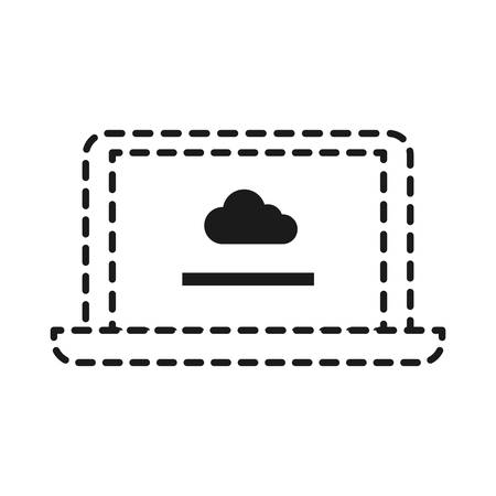 Laptop computer icon vector illustrationのイラスト素材