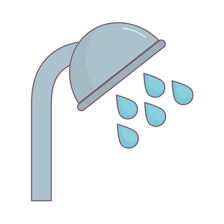 bath sprinkler icon over white background vector illustrationのイラスト素材