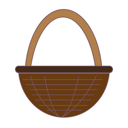 egg basket icon over white background vector illustrationのイラスト素材