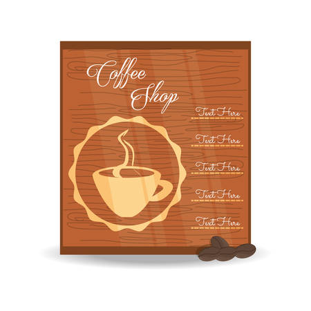 flat menu different types coffee drinks vector illustrationのイラスト素材