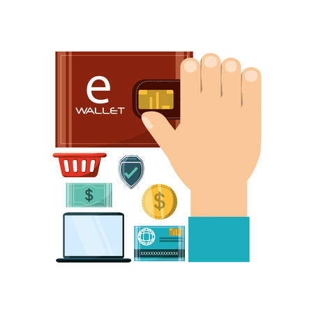 ecommerce online discount to business strategy vector illustrationのイラスト素材