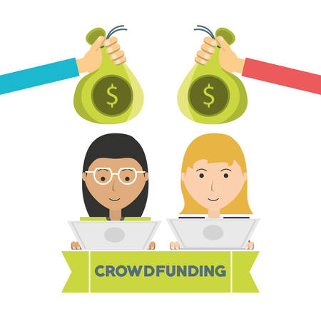 people project to financial business support vector illustrationのイラスト素材