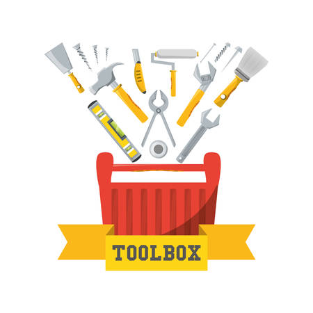 tool box to repair service vector illustrationのイラスト素材