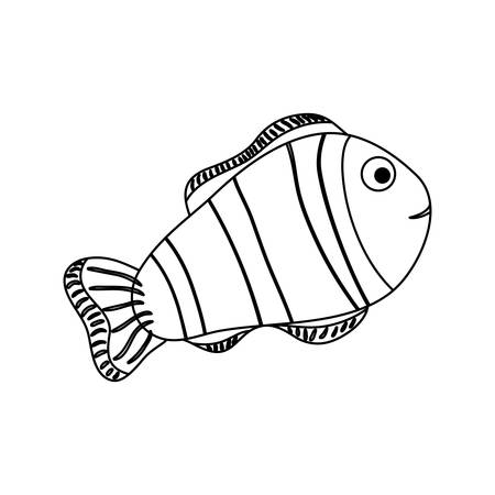 Clown fish animal icon vector illustration graphic designのイラスト素材