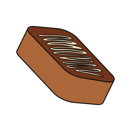 Delicious chocolate candy bar icon vector illustration graphic designのイラスト素材