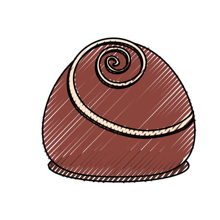Delicious chocolate candy icon vector illustration graphic designのイラスト素材