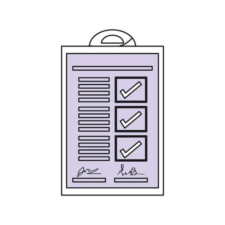 Checklist document sheet icon vector illustration graphic designのイラスト素材