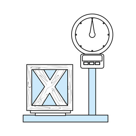Cargo weight balance icon vector illustration graphic designのイラスト素材