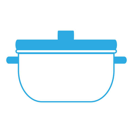 cooking pot icon over white background vector illustrationのイラスト素材